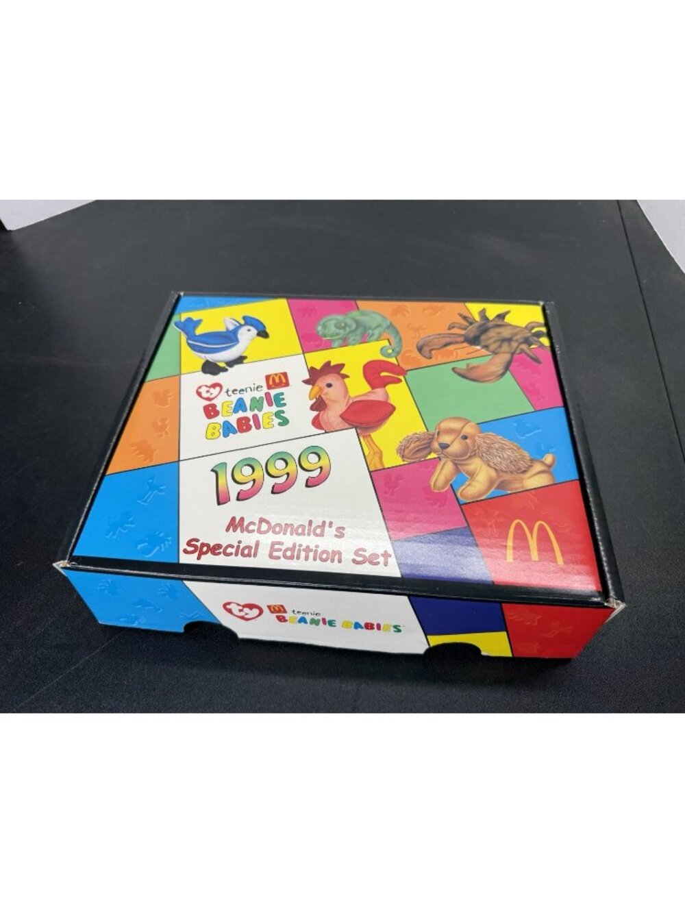 1999 McDonalds Ty Teenie Beanie Babies Special Edition Set Of 12 Collector Box